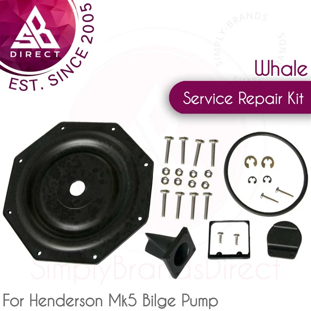 Whale Henderson Mk5 Pompe Assèchement Service Réparation Kit │ AK8050