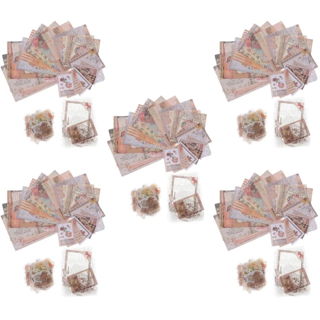 5 Sets von Scrapbooking Supplies Journal DIY Kit Journals Planer Papieraufkleber