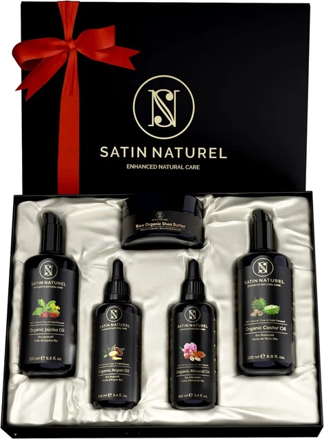Christmas Gifts for Women with Organic Hair Growth Oil + Body - Argan...