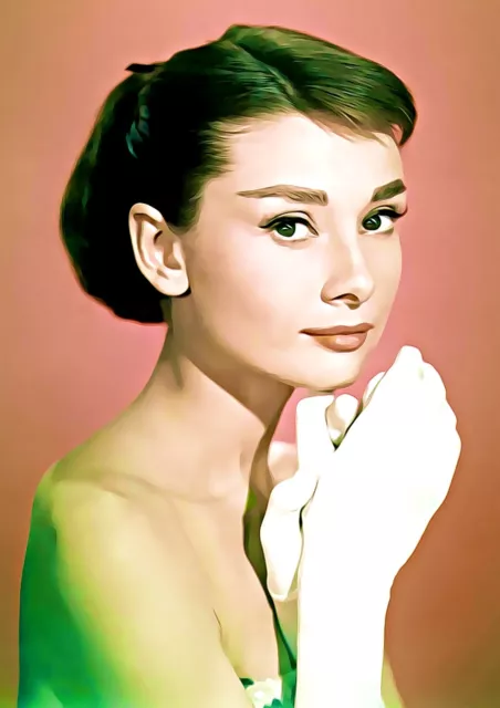 Audrey Hepburn Unique Graphic Art Illustration Print 07