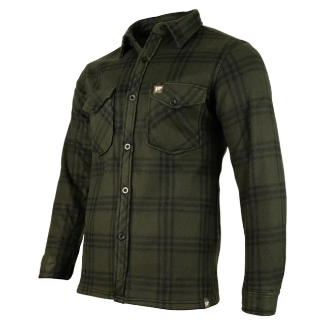 Jack Pyke Polar Fleece Shirt Green Mens Countrywear Warm Hunt Fishing Top