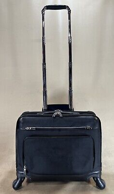 Preowned TUMI Arrive Black Compact 4 Wheeled Business Briefcase - 255663D2 $1395