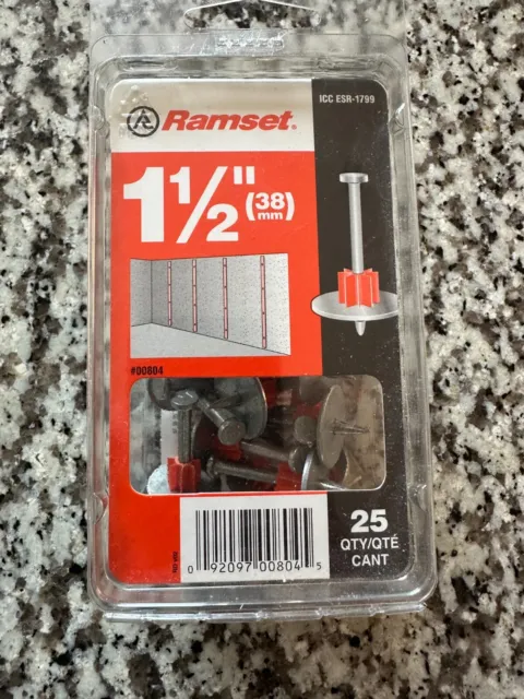 Ramset 1 1/2 Inch - Low Velocity Powder Fasteners