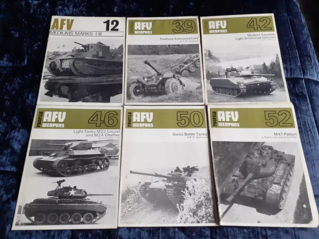 AFV Weapons Profile Booklets - various