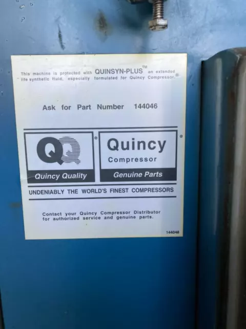 Quincy 30HP Rotary Screw Air Compressor & Dryer 23851 Hours , QMT30ACA32SF 3