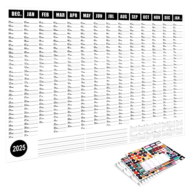 2025 CALENDAR PLANNER Sheet Large Wall Calendar Kawaii to Do List 2025 CALENDAR PLANNER Sheet Large Wall Calendar Kawaii to Do List