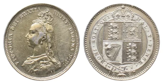 Großbritannien, Victoria 1837-1901, 6 Pence 1887 United Kingdom (U174)