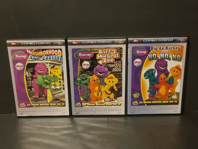 BARNEY DVD BUNDLE X 3 NTSC Region ALL Riff's Musical Zoo No,No,No Big ...