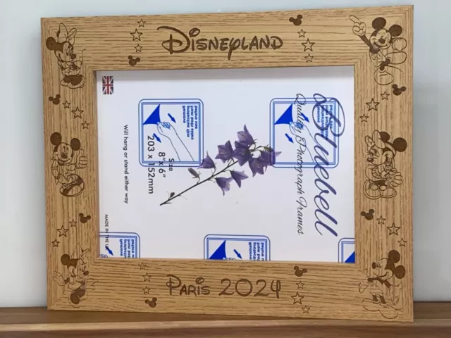 Personalised Disney Mickey & Minnie Photo Frame Engraved