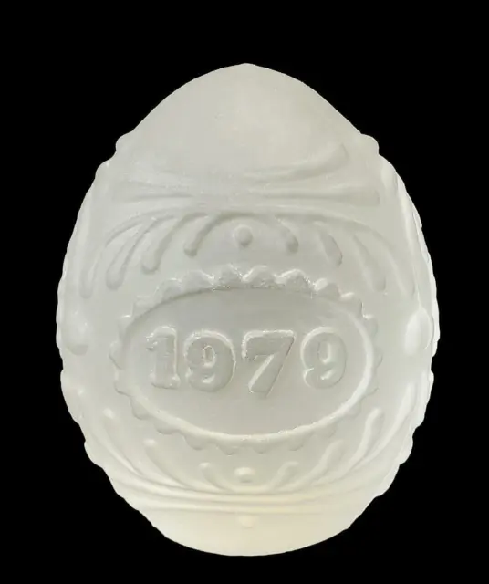1979 GOEBEL Annual Crystal Glass EASTER EGG First Edition FREE SHIP