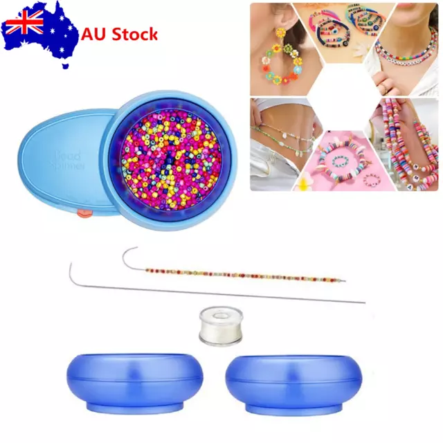 ELECTRIC CLAY SEED Bead Spinner with 3171 PCS Jewelry Beads Set