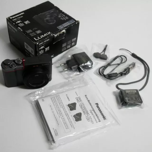 Panasonic Lumix Dc-Tz101Eg-S Digitale Kompaktkamera 20.1 Megapixel Silber