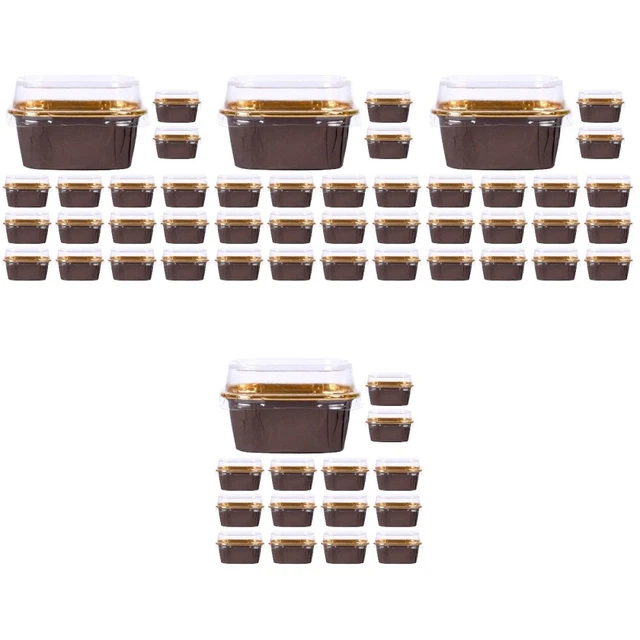 200 Pz Tazze Perfette Dessert con Coperchi Ciotole di Plastica Salumi