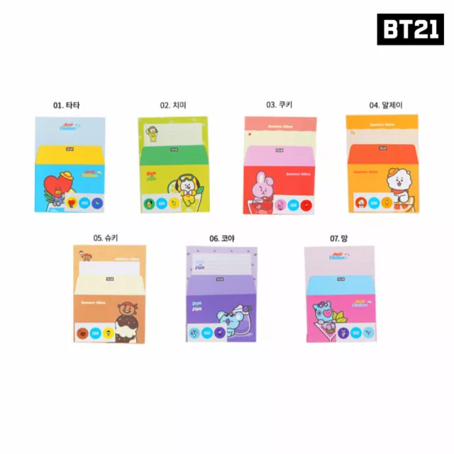 BTS BT21 Official Authentic Goods Letter Ver2 7SET by Kumhong Fancy