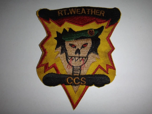 VIETNAM WAR PATCH US 5th Special Forces Group MACV-SOG RT WEATHER CCS ...