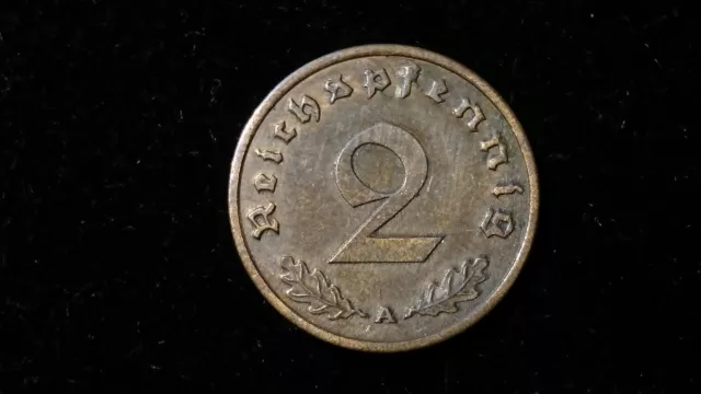 2 Reichspfennig Jäger 362 1936-1940 A,B,D,E,F,G,J Drittes Reich, deutsches Reich 2