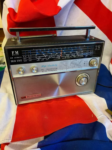 Vintage Koyo Radio Ktr-1651L Full Working Condition Recentley Restored