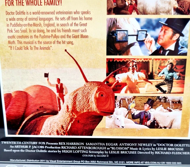 DOCTOR DOLITTLE (DVD, 1967) Region Rex Harrison Musical Classic