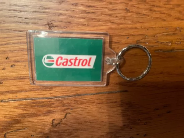 Castrol Motor Oil Advertising Key Chain Key Ring Fob Gas Oil