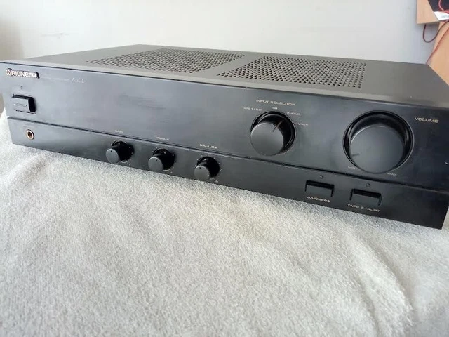 Ampli HiFi Pioneer SA-506 – Vintage Argenté, Révisé Avec Garantie 1 An