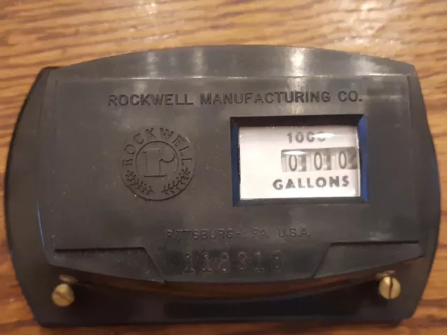 Water Meter Vintage Antique Steam Punk Rockwell Mfg Pittsburgh Bakelite & Gears
