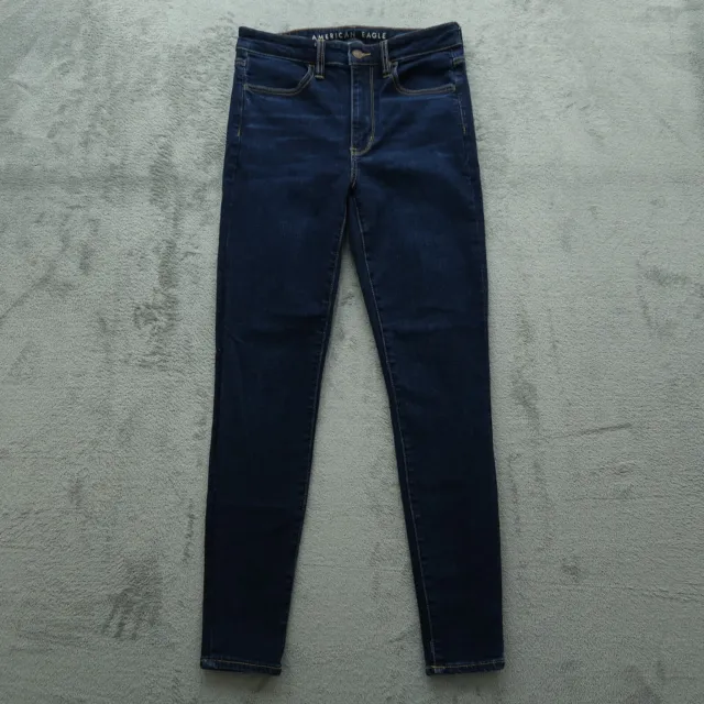 American Eagle Jeans Women's 6/28x28.5 Super Hi-Rise Jegging Denim Blue