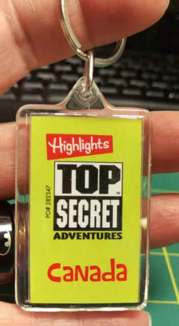 Highlights Magazine Top Secret Adventures Canada Keychain - Maple leafs