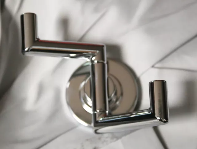 2X Premier Double Robe Hook in Chrome Model #3569030 includes mounting hardware