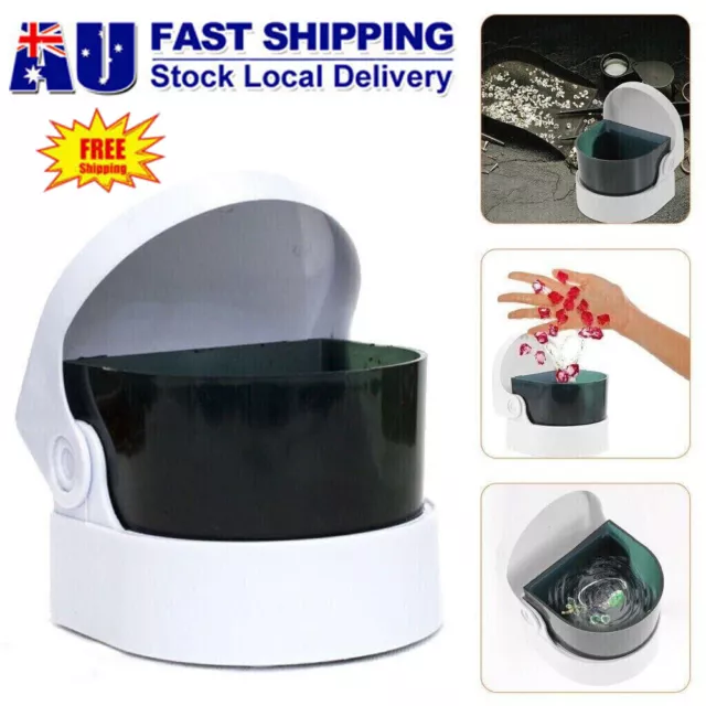 Compact Cordless Ultrasonic Cleaner Denture Cleaning Jewelry Cleaner Household