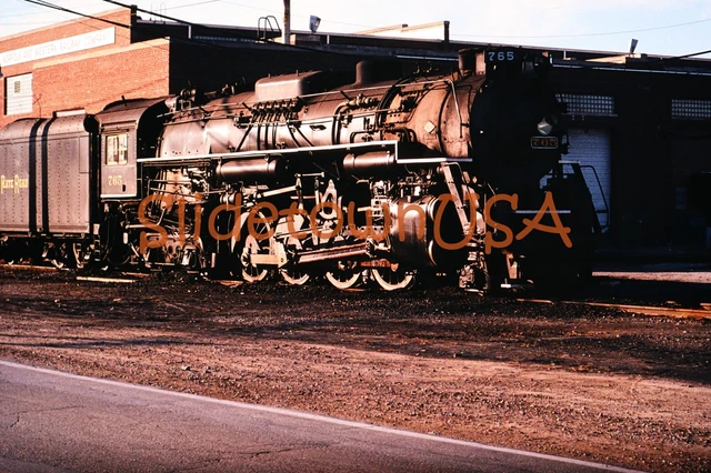Vtg 1980's Original Photo Train Slide 765 Steam Engine Nickel Plate Road X2N081