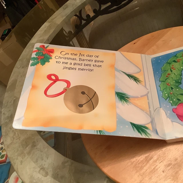BARNEY’S 12 DAYS of Christmas interactive Book Hard Cover Lyrick