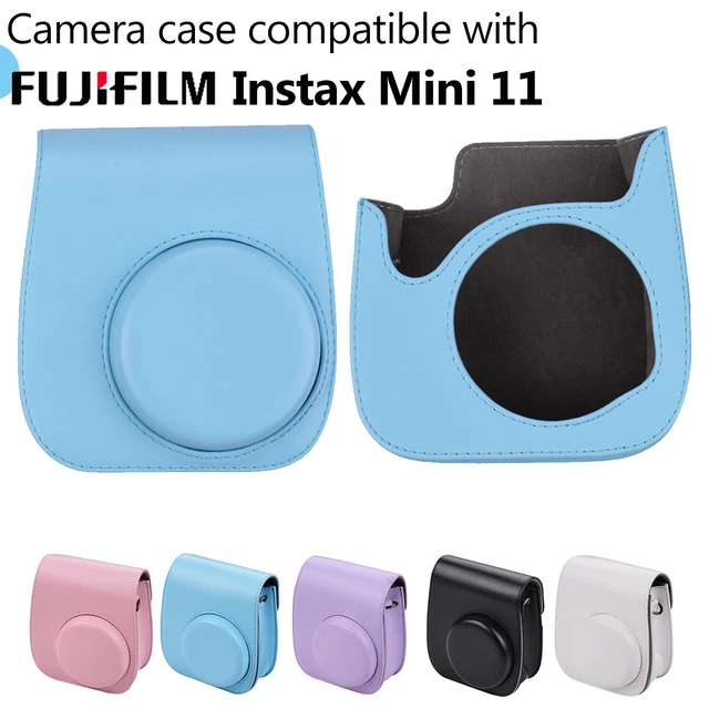 Waterproof Camera Case Bag PU Leather With Strap For Fuji Instax Mini 11 Y4X0