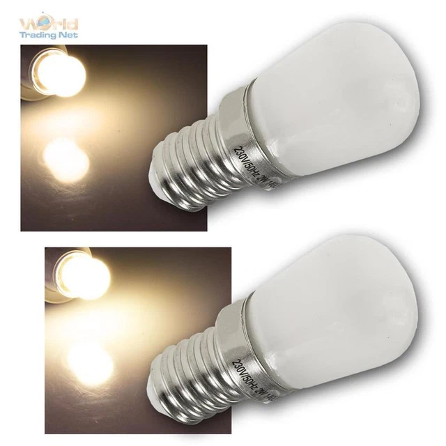 Lampadina LED E14 2W Per Frigorifero - Luce Calda 2700K - Set Di 2 - Non Dimmerabile - Foto 7