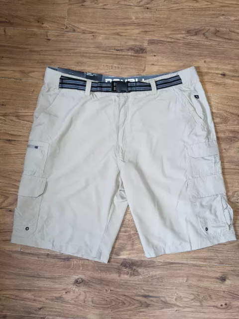 NWT DENALI HYBRID Cargo Shorts Mens Belted Delta Khaki Lightweight size ...