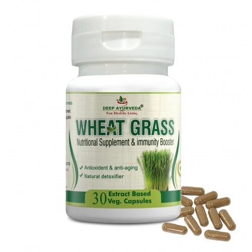 Wheat Grass Capsule | Immunity Booster | 30 Extract Based Veg  Capsule