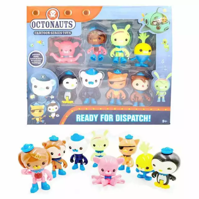 8Pcs Set The Octonauts Action Figure Toy Doll Barnacles Peso Kwazii Crew Pack
