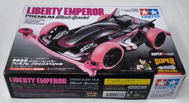 Mini 4WD Tamiya Liberty Emperor Premium Black Special - Chassis Super-II, échelle 1/32