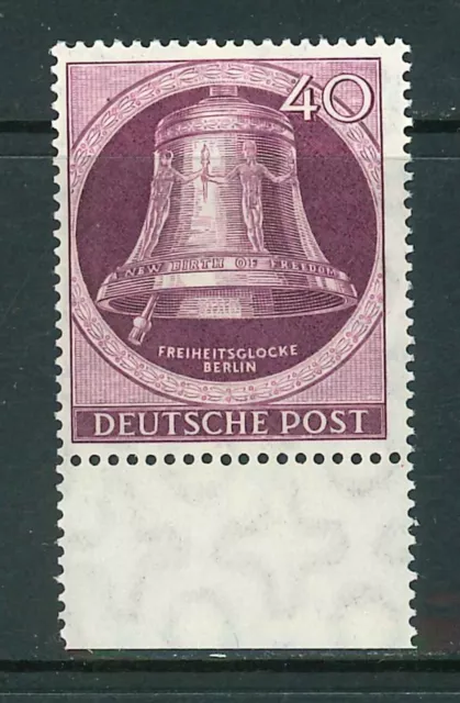 Luxus Berlin Glocke links - Mi-Nr. 79 Unterrand ** postfrisch -