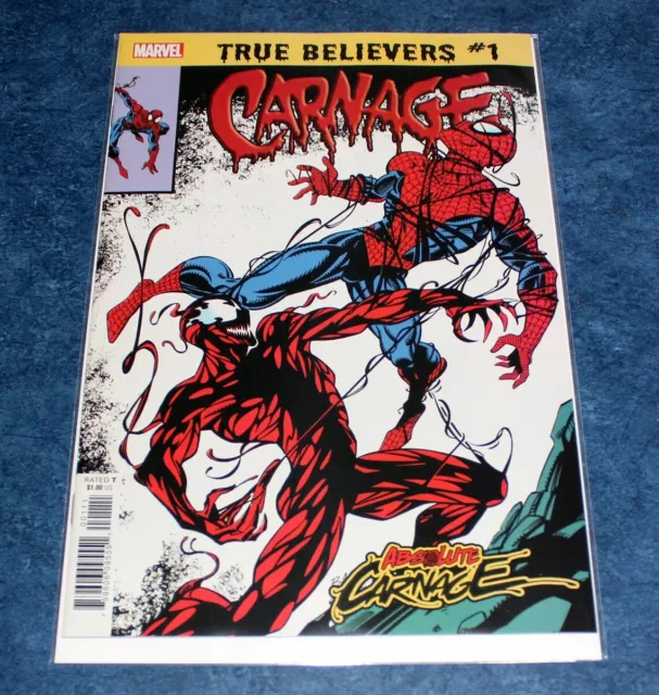 MARVEL TRUE BELIEVERS 1st app CARNAGE AMAZING SPIDER-MAN #361 REPRINT 2019 NM