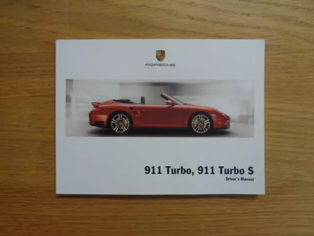Porsche 911 Turbo/Turbo S Owners Handbook/Manual 09-12