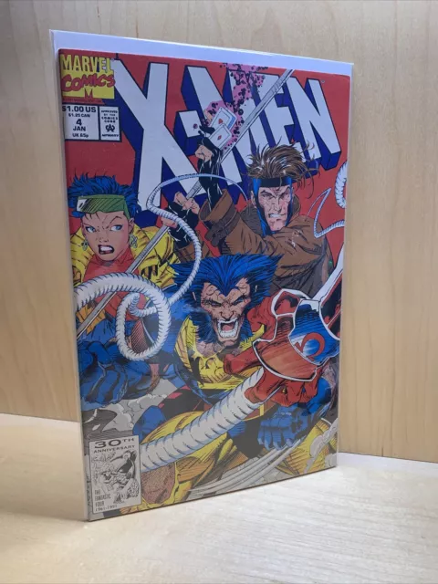 X-Men #4 First Appearance of Omega Red — Marvel Comics January 1992 — VF