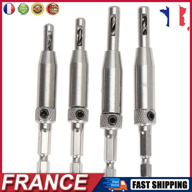 8Pcs HSS Self Centering Hinge Drill Bit Set for Hinges Drawer Guides fr