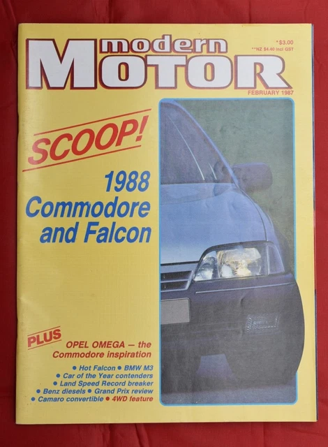 Modern Motor Feb 1987 Chevrolet Camaro Z28 Toyota Celica Mercedes Benz 230GE