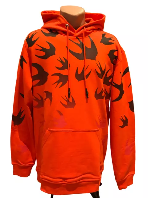 MCQ Alexander McQueen, Swallow Popover Hoody, Orange Voltage & Black, Size: XXL