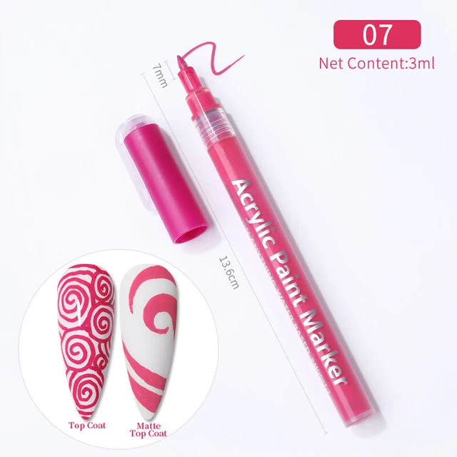 Nail Art Graffiti Pen For 3D Nails Art DIY UV Gel Nail Polish Painting Pencil
