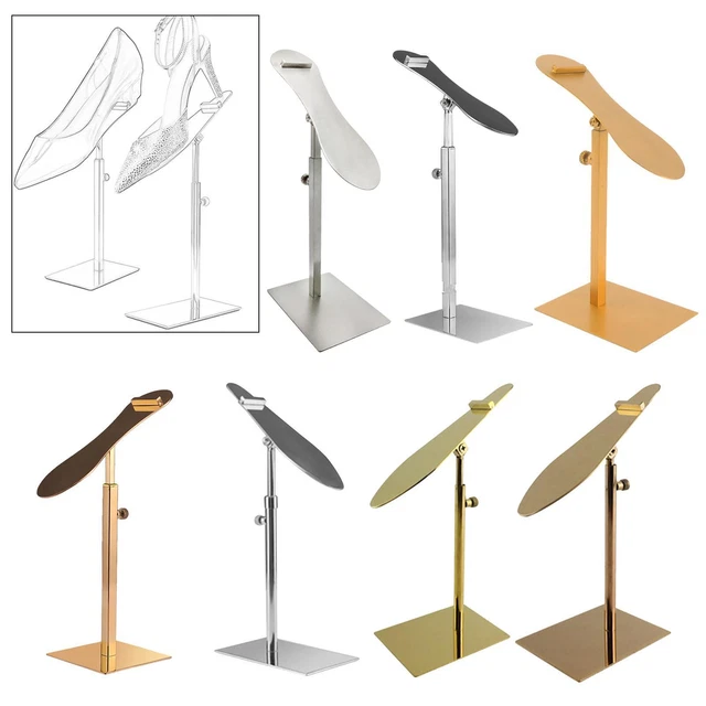 Soporte para zapatos, altura ajustable, base estable, soporte para zapatos para tienda