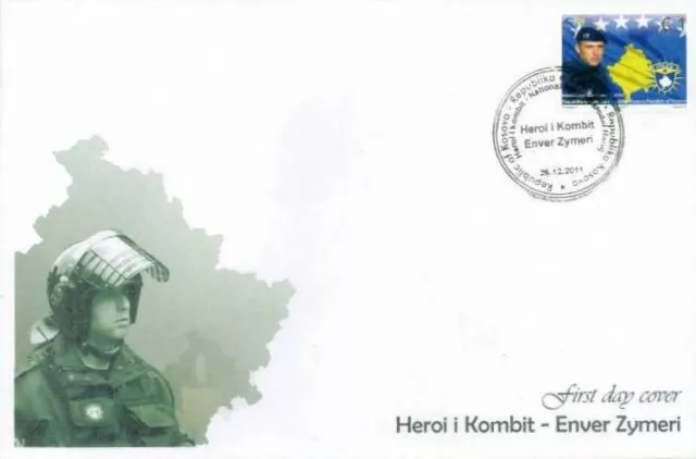 Kosovo Stamps 2011. Hero of Kosova: Enver Zymeri. FDC MNH