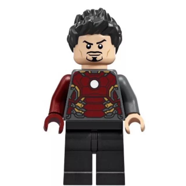 genuine LEGO minifigure  sh850 Tony Stark from Iron Man Hulkbuster 76210