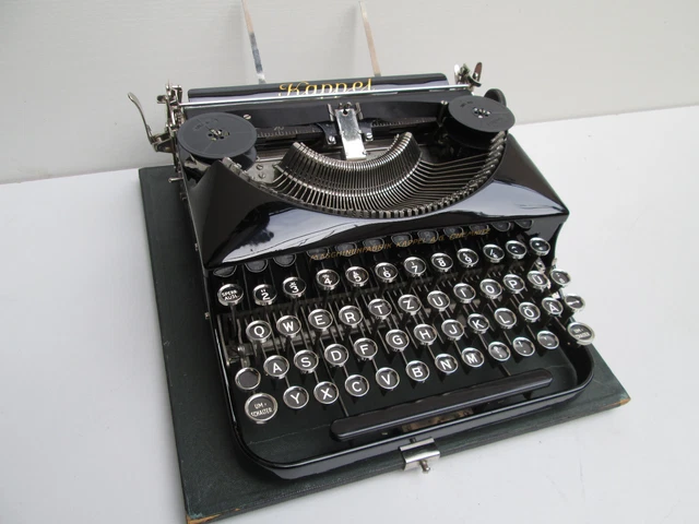 Kappel Schreibmaschine Portabel um 1931 im Koffer typewriter maquina de escribir
