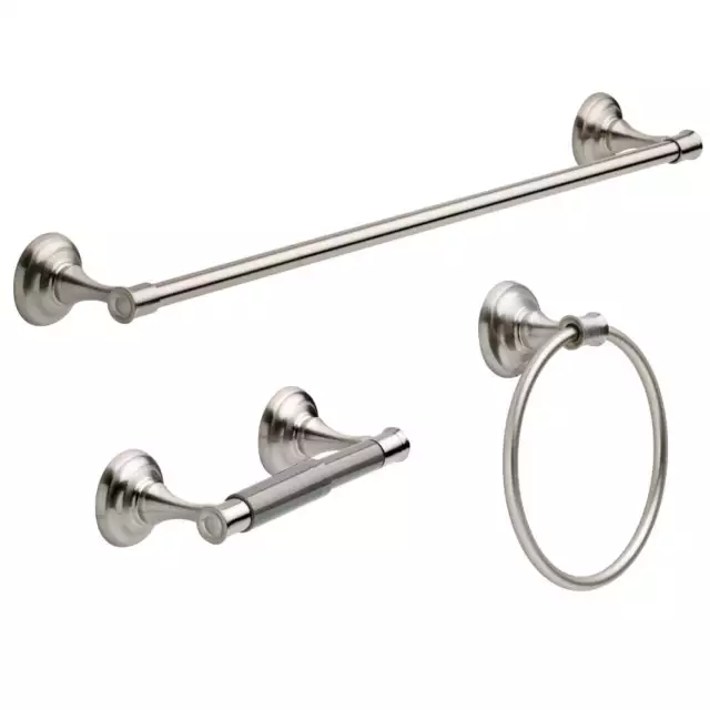 Better Homes & Garden Classic Towel Bar, Toilet Paper Holder, Towel Ring,